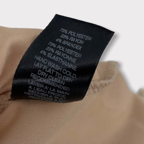 AMADI Black and Tan Cross Wrap‎ Knee Length Dress - Picture 8 of 8